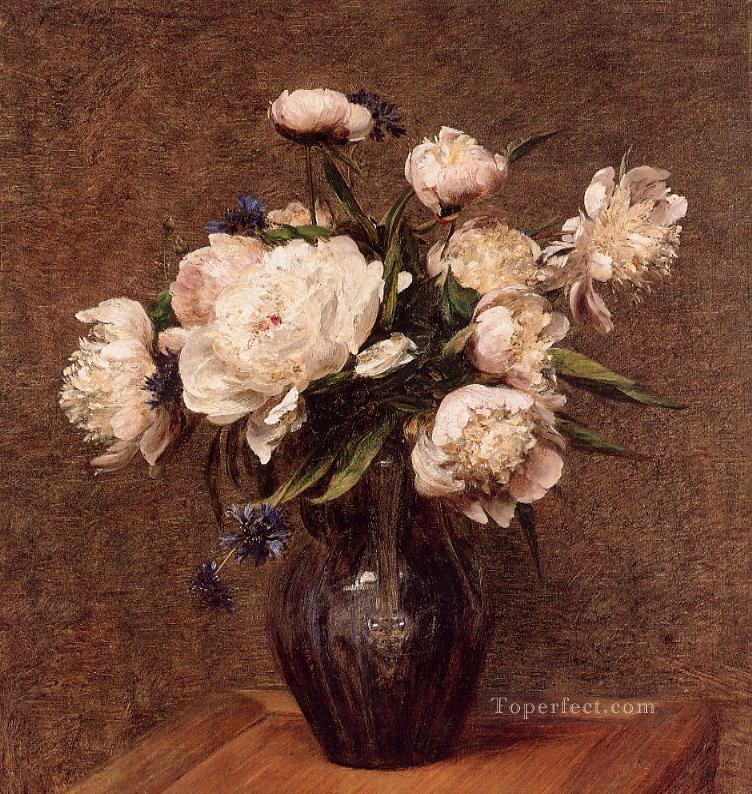 Bouquet of Peonies flower painter Henri Fantin Latour Oil Paintings